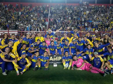 El jugador de la Primera de Boca que se "coló" en los festejos de la Reserva campeona