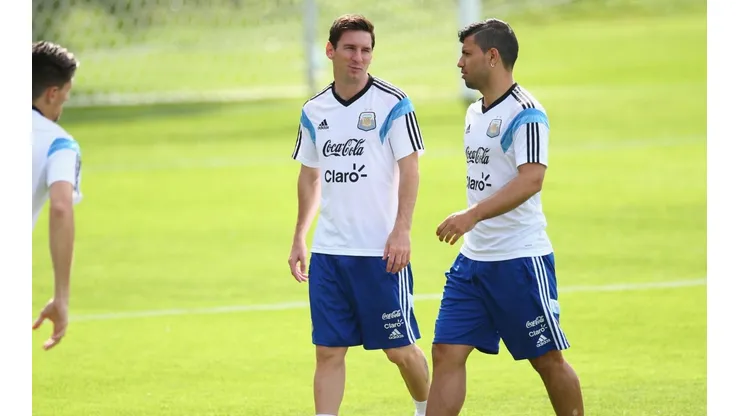 Llegó la respuesta del Kun Agüero al posteo de Messi. (Getty Images)