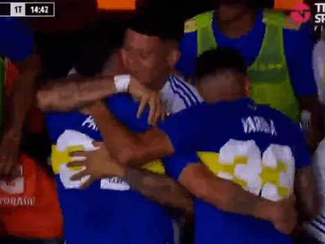 VIDEO | Pavón puso el 1 a 0 para Boca y fue corriendo a abrazar a Rojo