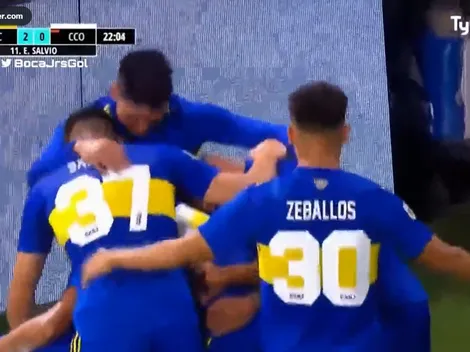VIDEO | ¡El taco sí! Definición cinco estrellas de Salvio para que Boca se floree