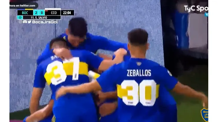 Golazo de Eduardo Salvio para que Boca le gane a Central Córdoba.