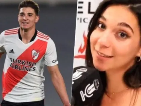 Chiquito y cabezón: el regalo de Julián Álvarez a Luciana Milessi