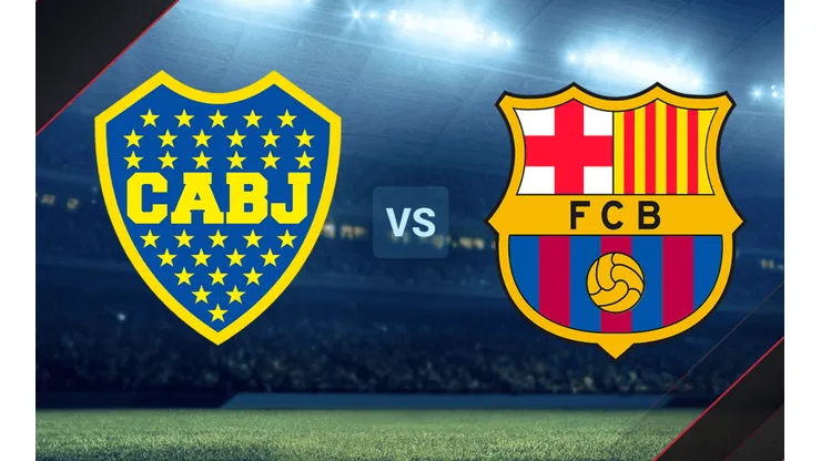 Boca vs. Barcelona por la Maradona Cup.