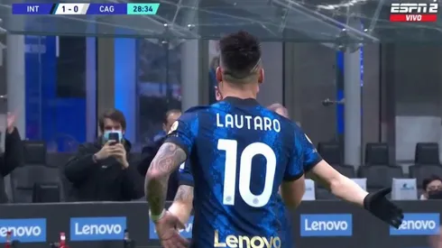 Lautaro Martínez puso el 1-0 en San Siro, para que Inter le gane a Cagliari.