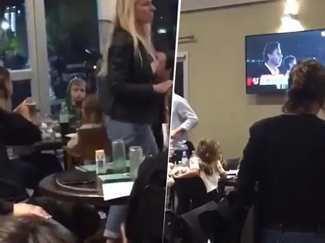 VIDEO VIRAL | Engancharon a Battaglia en un restaurante viendo por TV a Gallardo burlarse de Boca