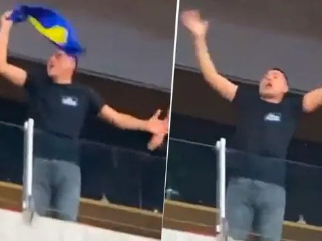 VIDEO | Captaron a Román cantando con los hinchas tras la victoria ante Talleres