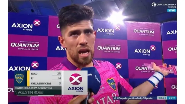 Agustín Rossi le dedicó el título a su papá.