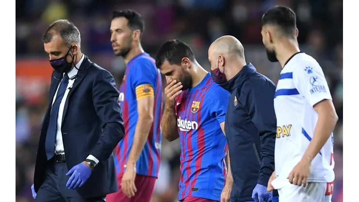 El Kun Agüero rompió el silencio y habló de su futuro. (Getty Images)