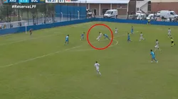 Simoni anotó un gol inolvidable.