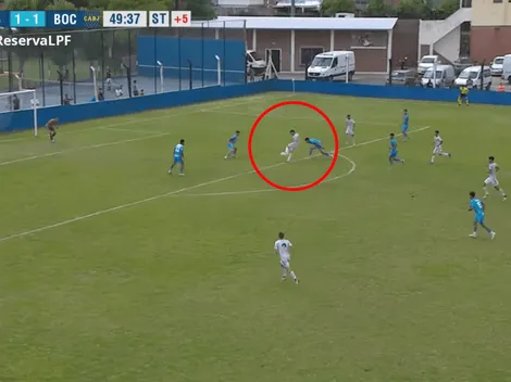 VIDEO | El gol soñado: Simoni la prendió de afuera y le dio el título a Boca faltando 20 segundos