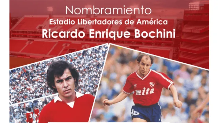 El estadio de Independiente pasará a llamarse Ricardo Enrique Bochini.