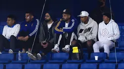 Carlos Zambrano, Edwin Cardona y Sebastián Villa en La Bombonera