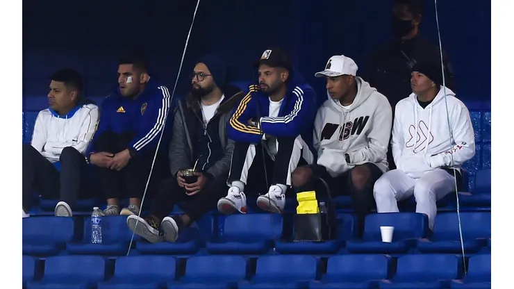 Carlos Zambrano, Edwin Cardona y Sebastián Villa en La Bombonera
