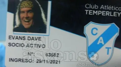 Dave Evans, socio honorario de Temperley