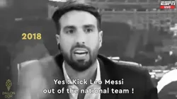 Flavio Azzaro fue tendencia por aparecer en el video de Messi.