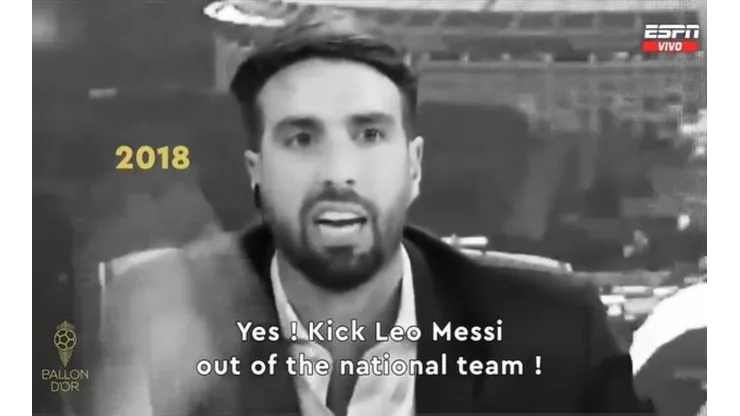 Flavio Azzaro fue tendencia por aparecer en el video de Messi.