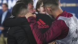 Al borde de las lágrimas, Gallardo recordó a su madre en medio de los festejos