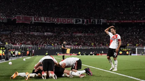 VIDEO | El descontrolado festejo de los jugadores de River apenas terminó el partido