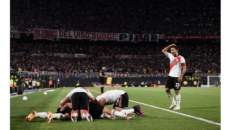 VIDEO | El descontrolado festejo de los jugadores de River apenas terminó el partido