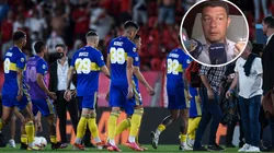 La bronca de Battaglia por la falta de agua en el vestuario.