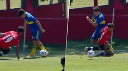 Taborda y un lujo que volvió locos a los hinchas.