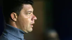 Battaglia patea el tablero ante Independiente.