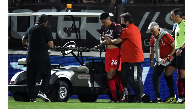 Enzo Pérez sufrió una luxación de hombro ante Platense (Foto: Getty Images)
