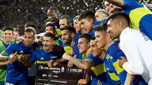 Boca Juniors festejando el pase a la final de la Copa Argentina 2019-20 (Foto: GettyImages)