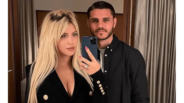 Icardi y una picante foto con Wanda Nara.
