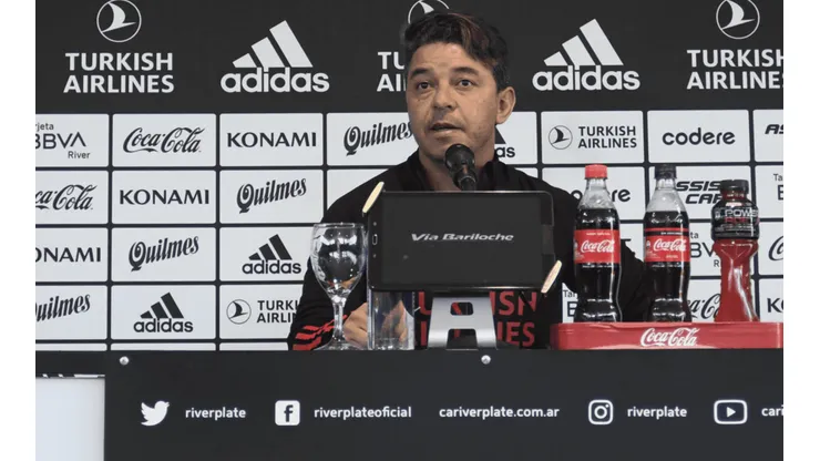 Gallardo tomó la palabra en conferencia.