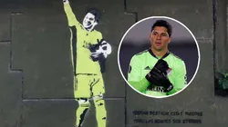 El increíble mural que le hicieron a Enzo Pérez en Núñez (Foto: Getty Images)