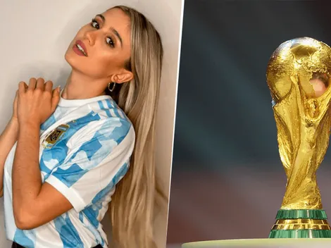 El diálogo entre Morena Beltrán y la cuenta de Qatar 2022: "Yendo"