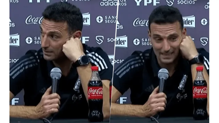 La reacción de Scaloni el enterarse de la clasificación.