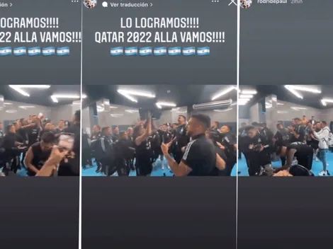 Delirio absoluto: el video íntimo de la Selección Argentina festejando la clasificación a Qatar 2022
