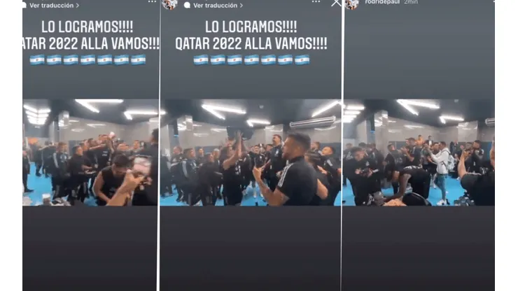 Delirio absoluto: el video íntimo de la Selección Argentina festejando la clasificación a Qatar 2022