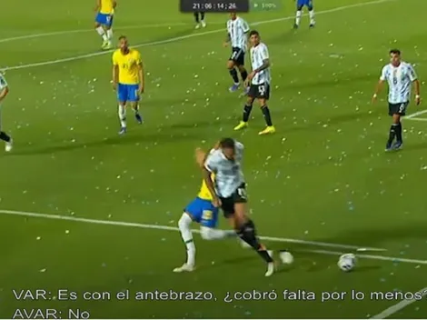 ¿Por qué no echaron a Otamendi? El audio del VAR en la polémica del Argentina-Brasil: "Siga, siga"