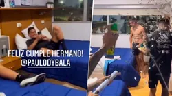 Cantos, espuma y papelitos: así festejaron el cumpleaños de Dybala en la Selección