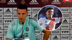 Lionel Scaloni habló de las molestias de Julián Álvarez (Foto: Getty Images y ESPN)