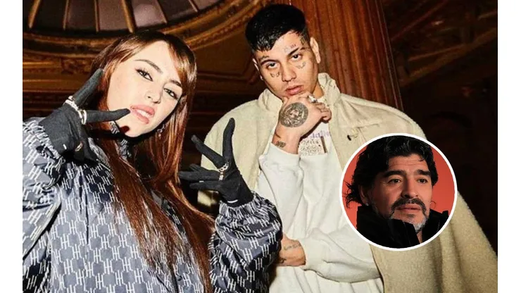 "Me dan pena": Duki defendió a Nicki Nicole por sus críticas a Maradona y cerró su cuenta de Twitter