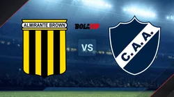 Almirante Brown vs. Alvarado por la Primera Nacional.