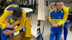 VIDEO | El emotivo encuentro de Riquelme con un niño hincha de Boca