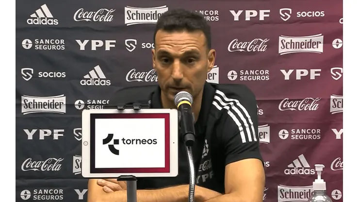 Scaloni explicó la ausencia de Messi ante Uruguay.