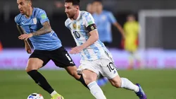 Lionel Messi durante el último partido entre la Selección Argentina y Uruguay. (Foto: Getty Images).