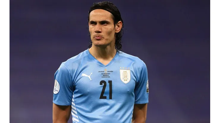 Edinson Cavani, una de las bajas de Uruguay para enfrentar a la Selección Argentina. (Foto: Getty Images).