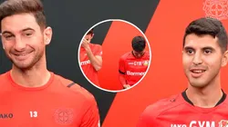 Tentados de la risa, Alario y Palacios enseñaron palabras en alemán