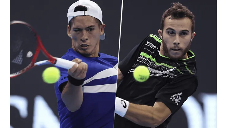 Sebastián Báez vs. Hugo Gaston por el Next Gen ATP Finals (Foto: Getty Images).