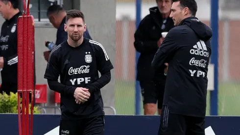 Messi entrena diferenciado, ¿qué tiene en mente Scaloni?