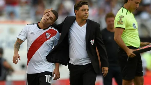 Juan Fernando Quintero y Marcelo Gallardo, River Plate (Foto: Getty Images)