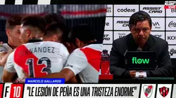 Gallardo lamentó la lesión de Peña Biafore: "Es una tristeza enorme"