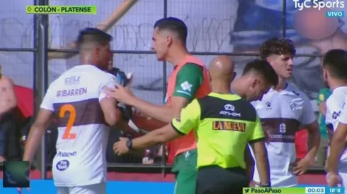 Nahuel Iribarren, defensor de Platense, denunció que Pitana lo invitó "a pelear afuera".